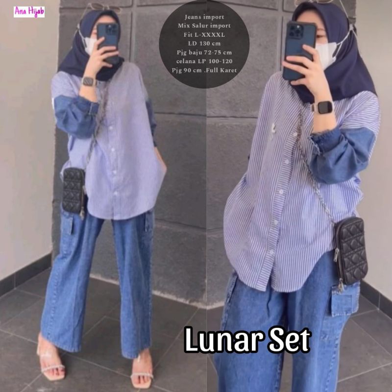 SETELAN CELANA ORI JEANS WASH WANITA TERBARU