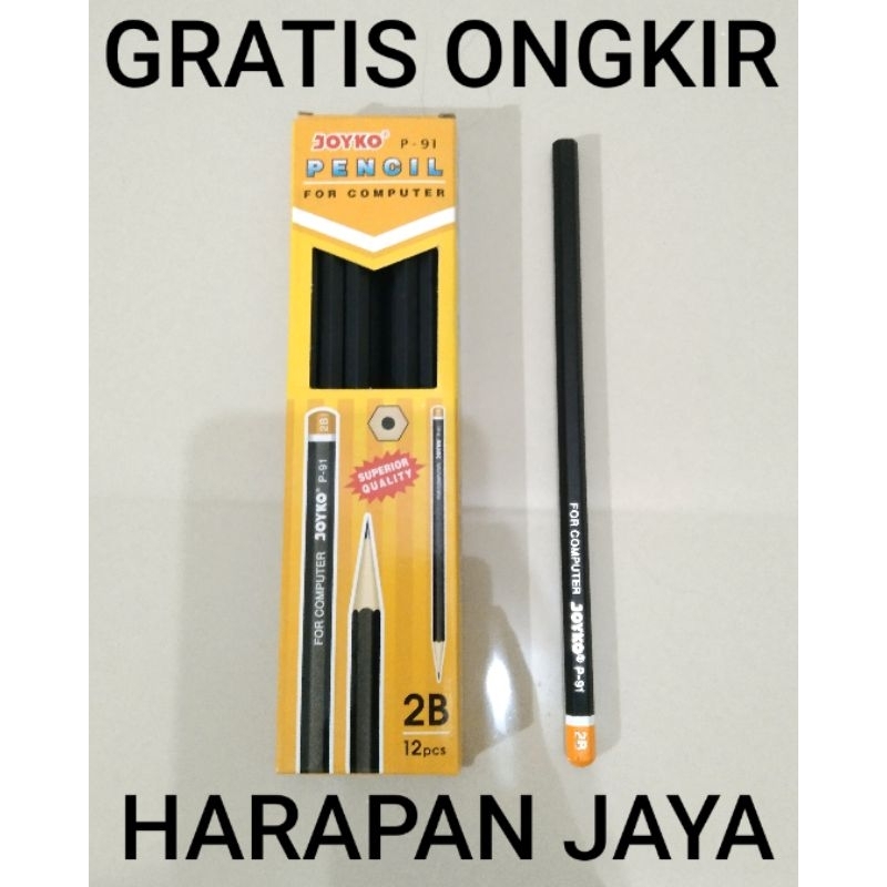 

Pensil 2B P-91 JOYKO Per Lusin ( ISI 12 PCS )