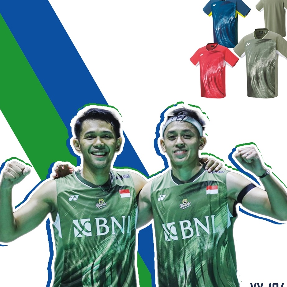 KI3 Kaos Jersey Singlet Bton Rian Fajar 1568 Timnas Bulu tangkis Indonesia 224 GO Premium