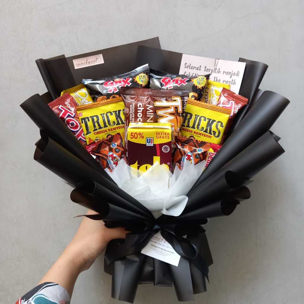 

SNACKQUET M + minuman | hadiah birthday / graduation / anniv / souvenir
