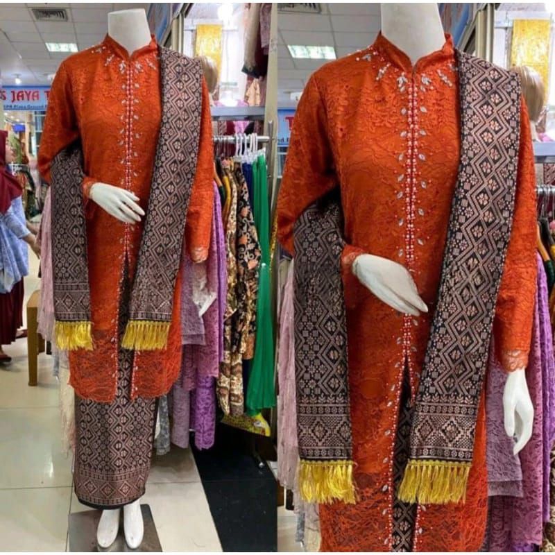 KEBAYA TUNIK - ROK SONGKET - KEBAYA PESTA - TUNIK BROKAT