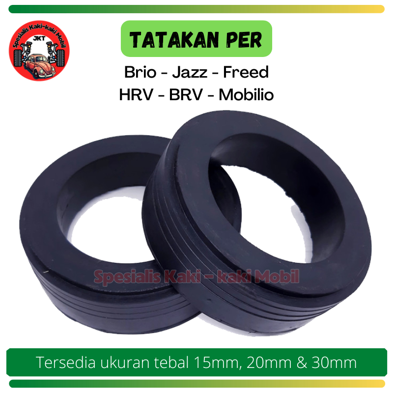 Karet Bantalan Tatakan Peninggi Per Keong Honda Jazz BRV Brio Freed Mobilio Depan