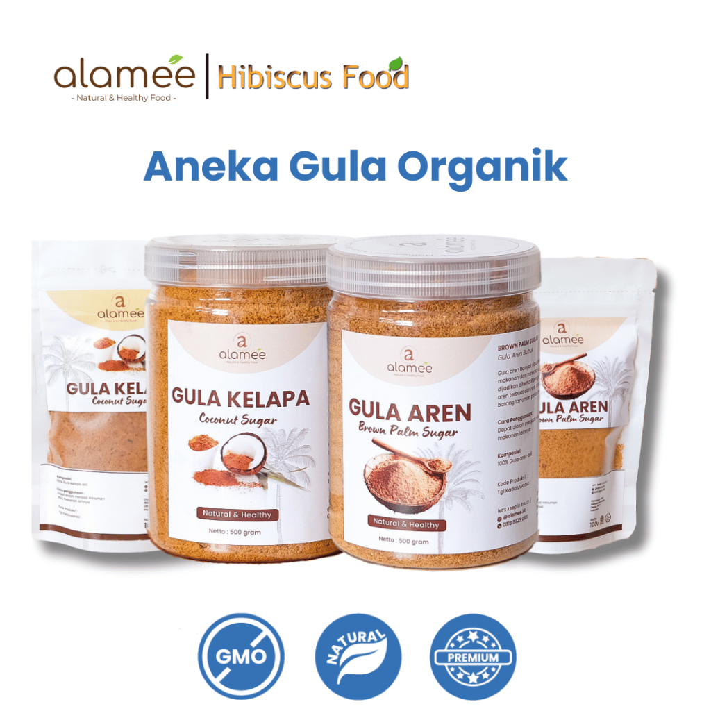

Gula Semut Kelapa Aren Organik Asli Bubuk Coconut Sugar Premium Powder Natural Organik Organic 500gr fresh and natural