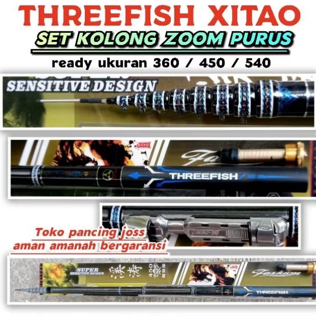 tegek kolong zoom threefish xitao 360 450 540