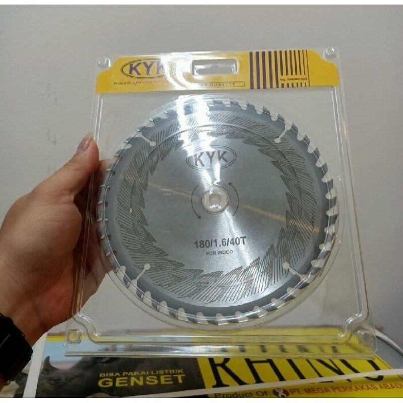 mata gergaji kayu 7" 40t kyk / Saw Blade potong kayu piring gergaji GERGAJI POTONG KAYU KYK ORIGINAL