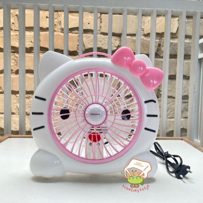 DESKFAN KARAKTER / KIPAS ANGIN MEJA LISTRIK 10 INCH MEREK OKAYAMA 10INCH