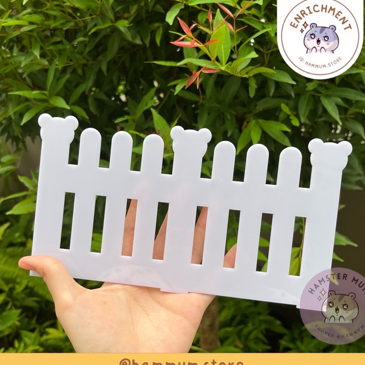 Grosir Terlaris  Pagar Hamster  Hamster Fence  Hiasan Dekorasi Kandang Acrylic  Pagar Acrylic Pembat
