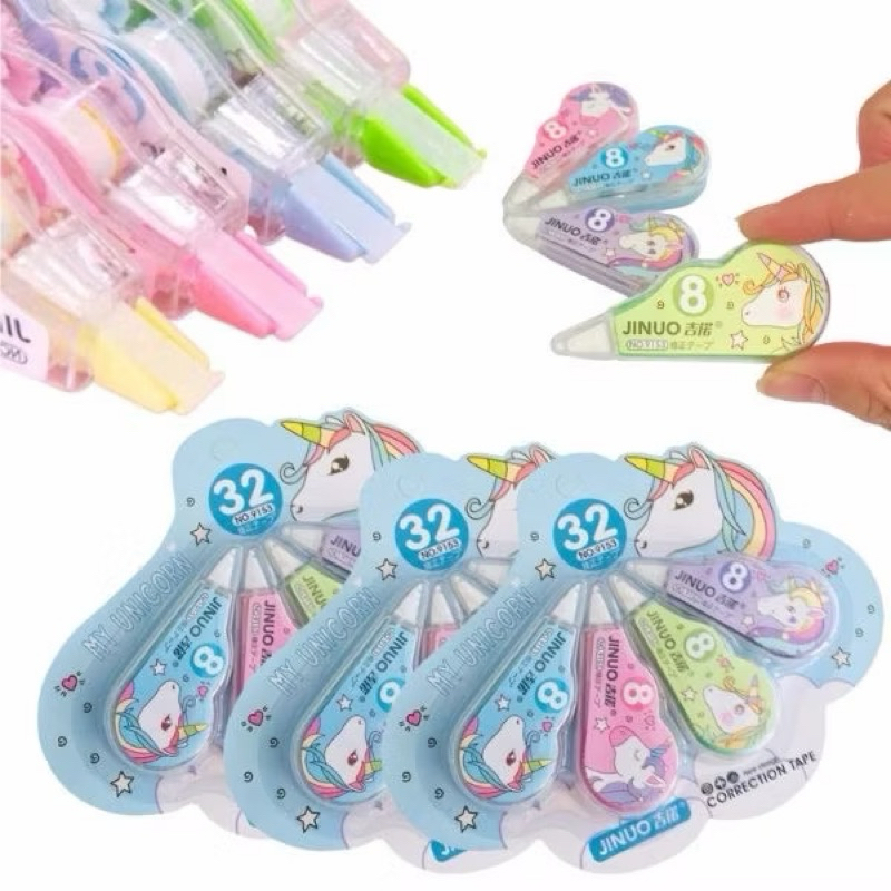 ATK Tip Ex Roll 1 Set 4 Pcs Motif Unicorn