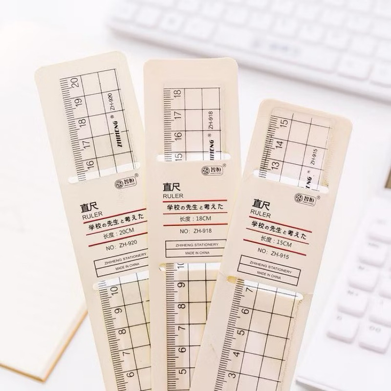 

(PCS) ATK 15CM Penggaris Transparan Grid Ruler Lucu