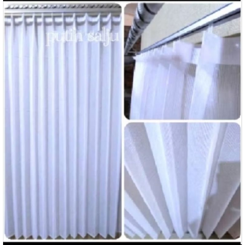 Gorden vitraseu,horden plisket,korden jendela,tirai kaca,puring lapisan minimalis