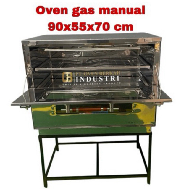 OVEN GAS STAINLESS UK 90X55X70 CM / API ATAS BAWAH FULLSET
