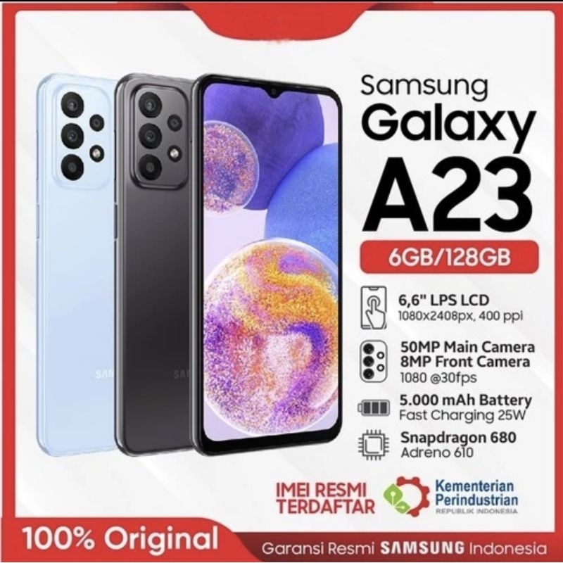Samsung A23 Ram6/128Gb Garansi Resmi Samsung