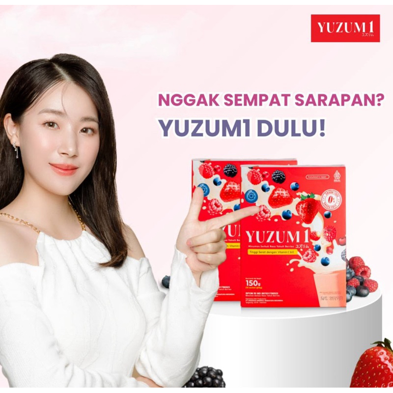 Yuzumi Fiber 10 sachet - pelangsing detox Vegetarian Fiber drink