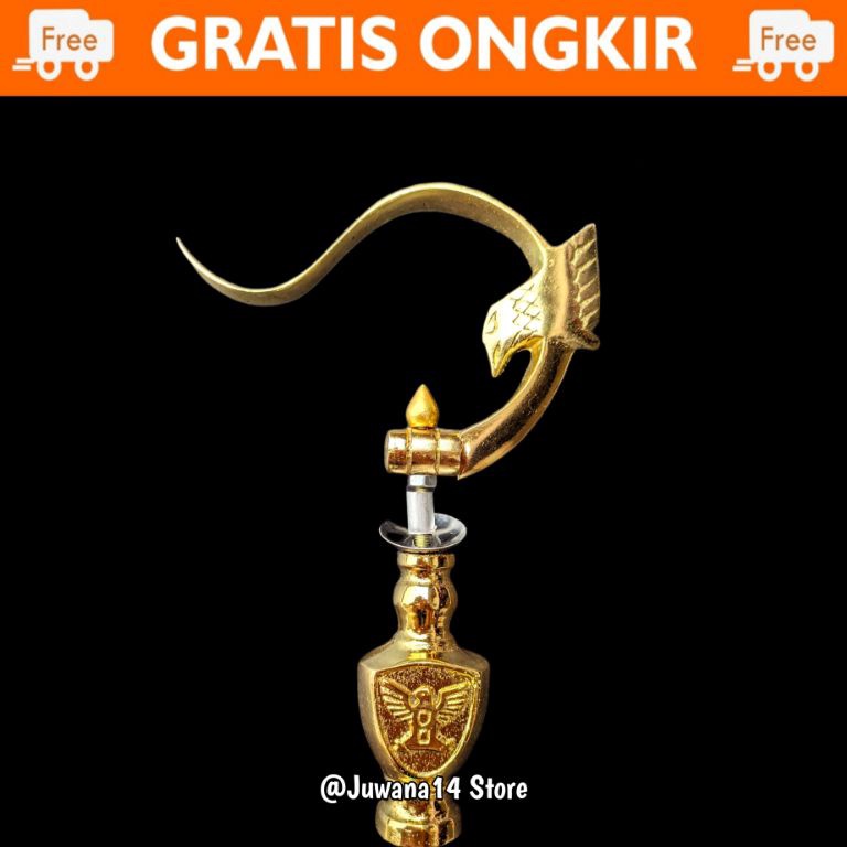 Ready Terjamin GANTUNGAN SANGKAR BURUNG MOTIF REPLIKA RADJA GARUDA EMAS GOLD LIPAT CANTOLAN KANDANG 