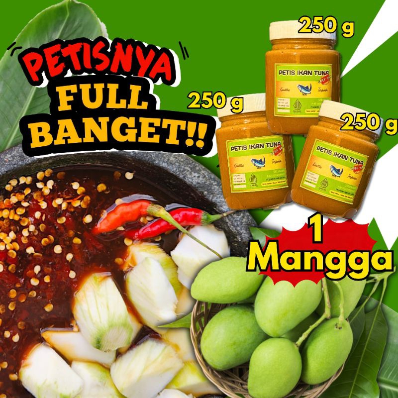 

(Sakera) Petis Ikan TUNA 3 BOTOL 250h FREE (1) MG