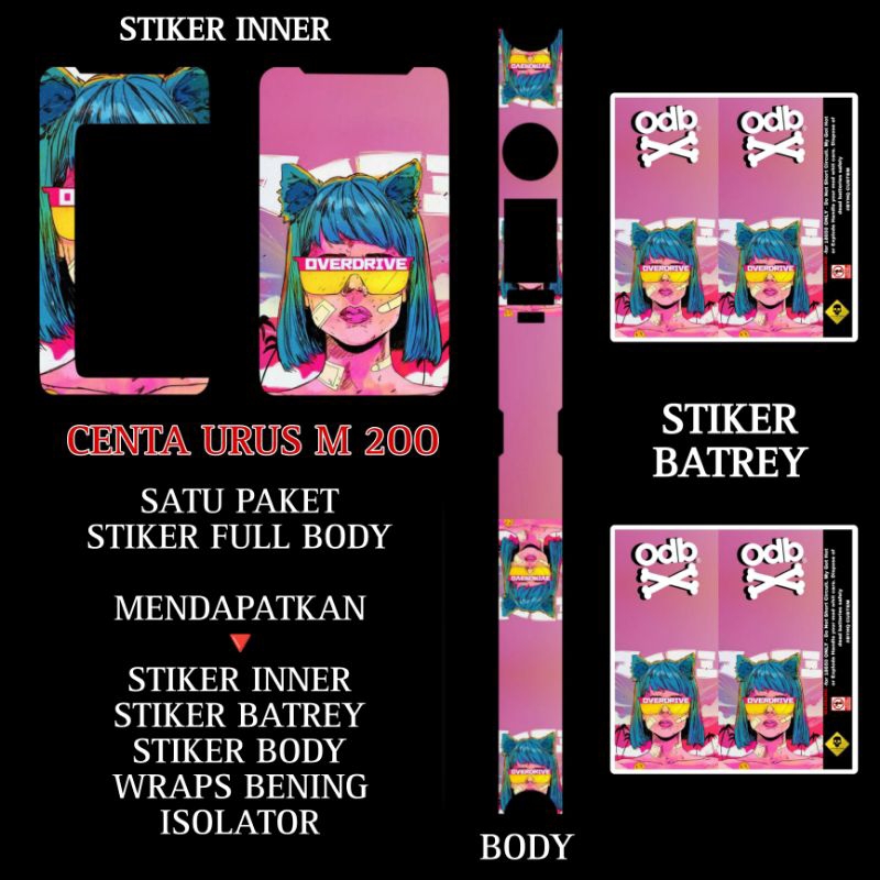 

STIKER VINIL LAMINASI TIPE M200