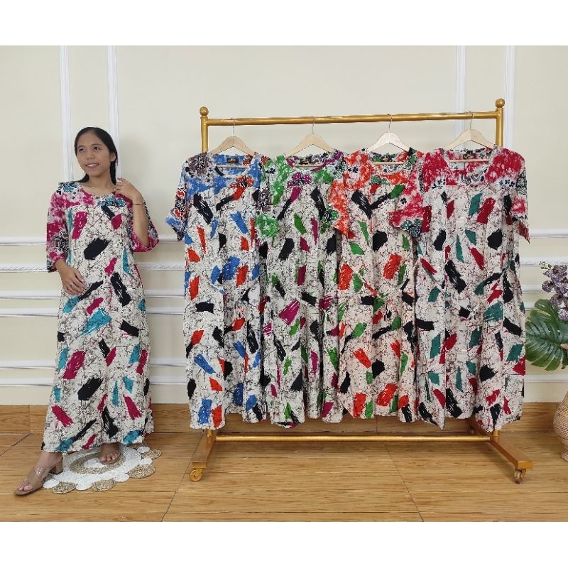 LONGDRESS KLOK MARIA (MOTIF TERBARU)-----DASTER RAYON PREMIUM/DASTER BUMIL/DASTER BATIK 100% ORIGINA