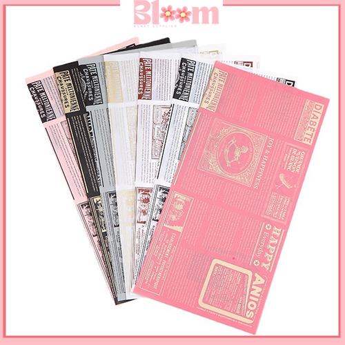 

Kertas Buket Bunga Cellophane Flower Wrapping Paper Waterproof Motif Koran KB6131