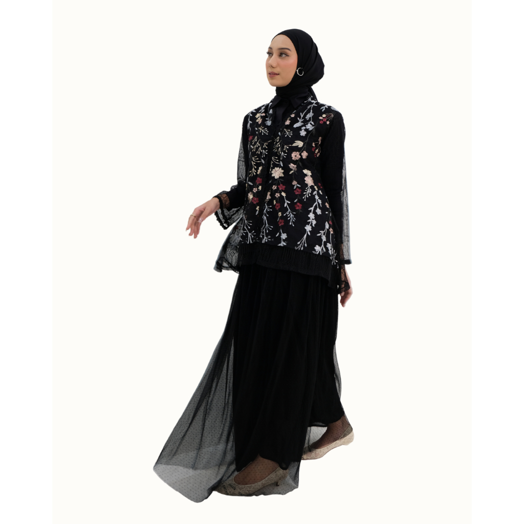 Thurfah Talitha Long Skrit | Rok Tutu | Kondangan Formal | Tile Dot