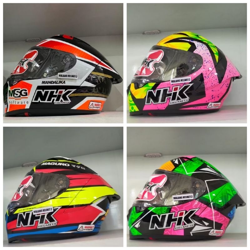Helm Full Face NHK GP R Tech Street Race Edition