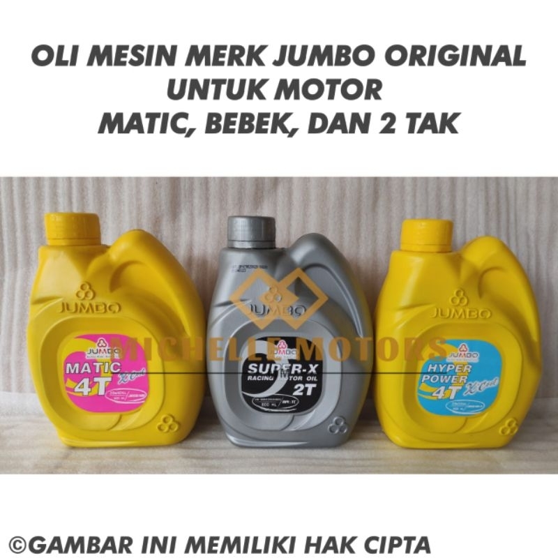 OLI JUMBO ORIGINAL untuk motor matic bebek dan 2 tak/Oli motor matic jumbo/oli motor bebek/oli motor