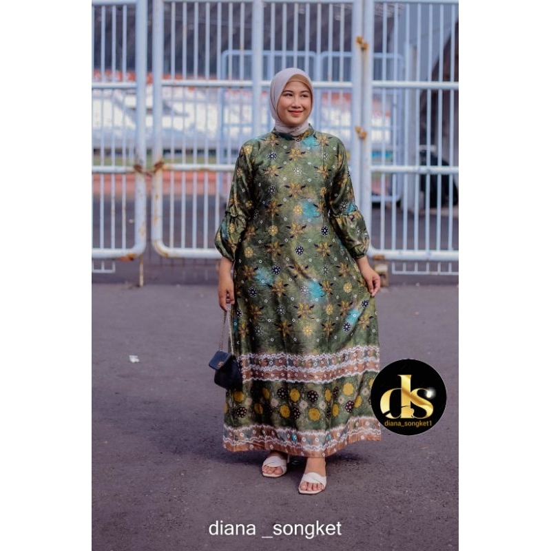 gamis jumputan/gamis muslimah/baju couple/baju seragam