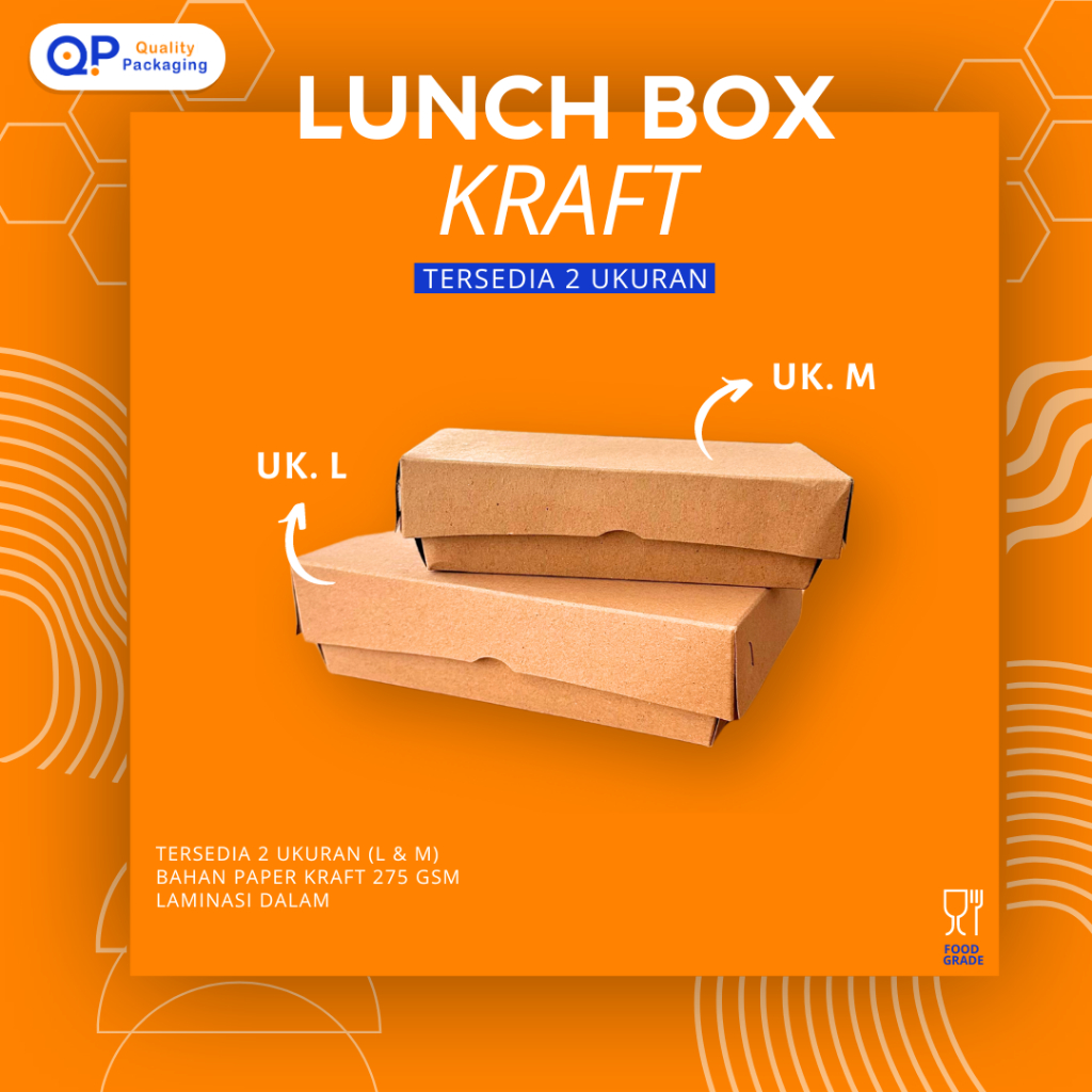 

Paper Lunch Box Bahan Kraft Coklat Polos + Laminasi Dalam Full / Box Nasi Ayam Geprek / Dus Take Away / Kotak Bekal Murah