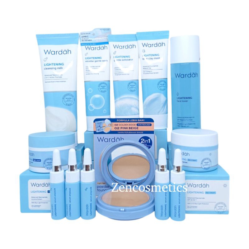 Wardah Paket Lightening Series Seserahan/ Paket Wardah Original Lengkap/ Paket Kosmetik Lamaran