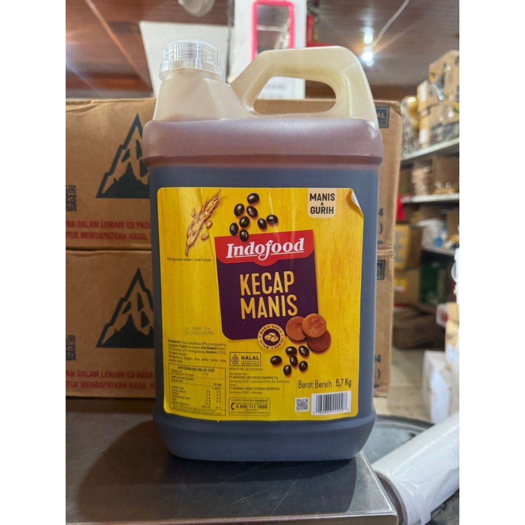 

Kecap Manis Indofood / Sweet Soy sauce - 5.7 Kg