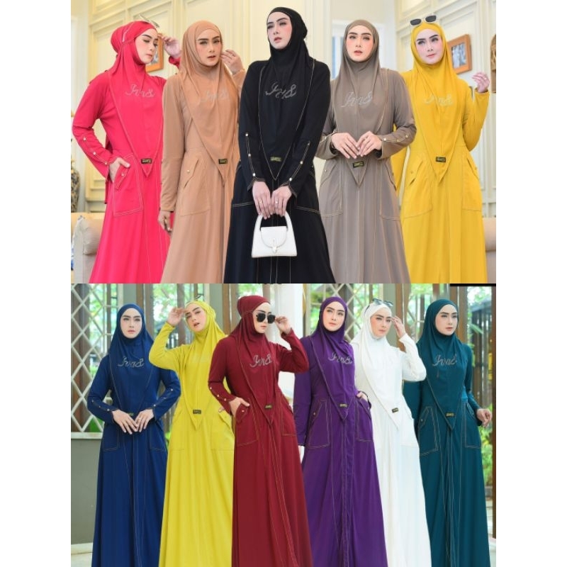 Maysa Set Jersey by Ivas Production Setelan Gamis Abaya Jersy