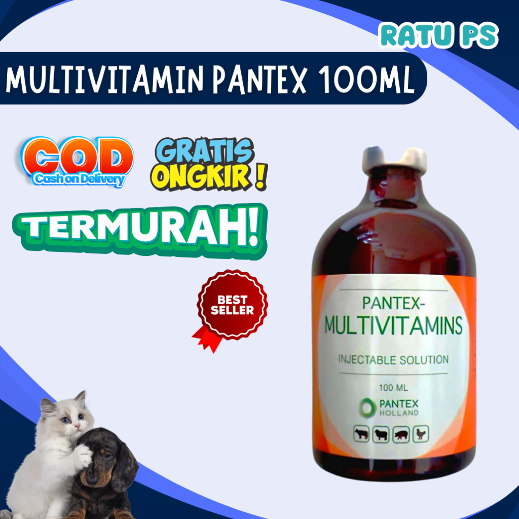 Pantex Multivitamin 100 ml - Multivitamin Pantex - Multivitamin Injeksi - Injeksi Multivitamin - Pan