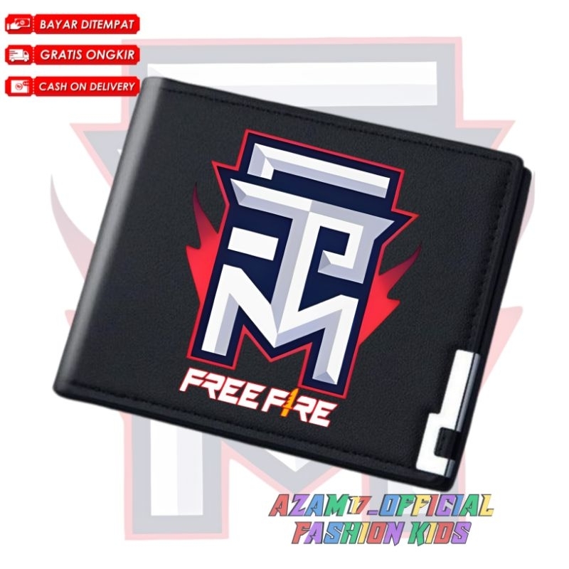 (BISA COD) DOMPET WALLET ANAK FF STM FREE FIRE FREE NAMA / DOMPET LIPAT DOMPET WALLET ANAK DEWASA SQ