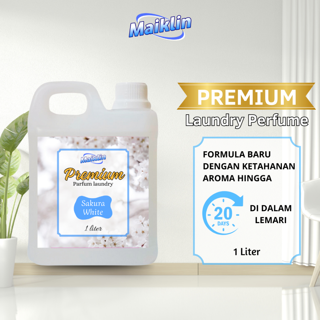 Maiklin Parfum Laundry Premium Grade A+ Sakura White - Fabric Spray Antibacterial