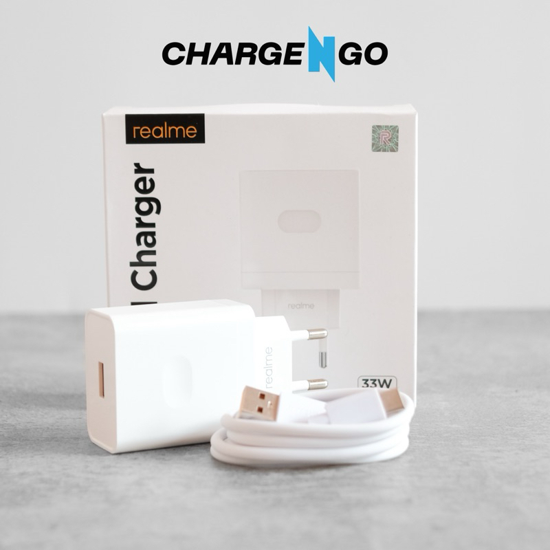 Charger Realme 33Watt SUPER DART SUPER VOOC USB Type C Original 100%
