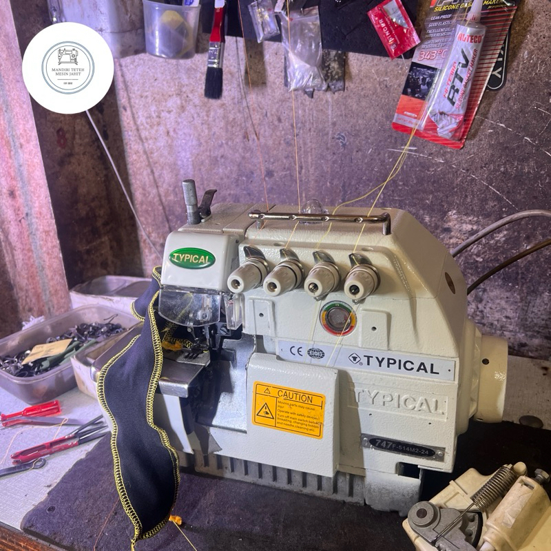 MESIN OBRAS TYPICAL TIMBUL GN747D BENANG 4 SERVO DIGITAL SECOND (BEKAS)