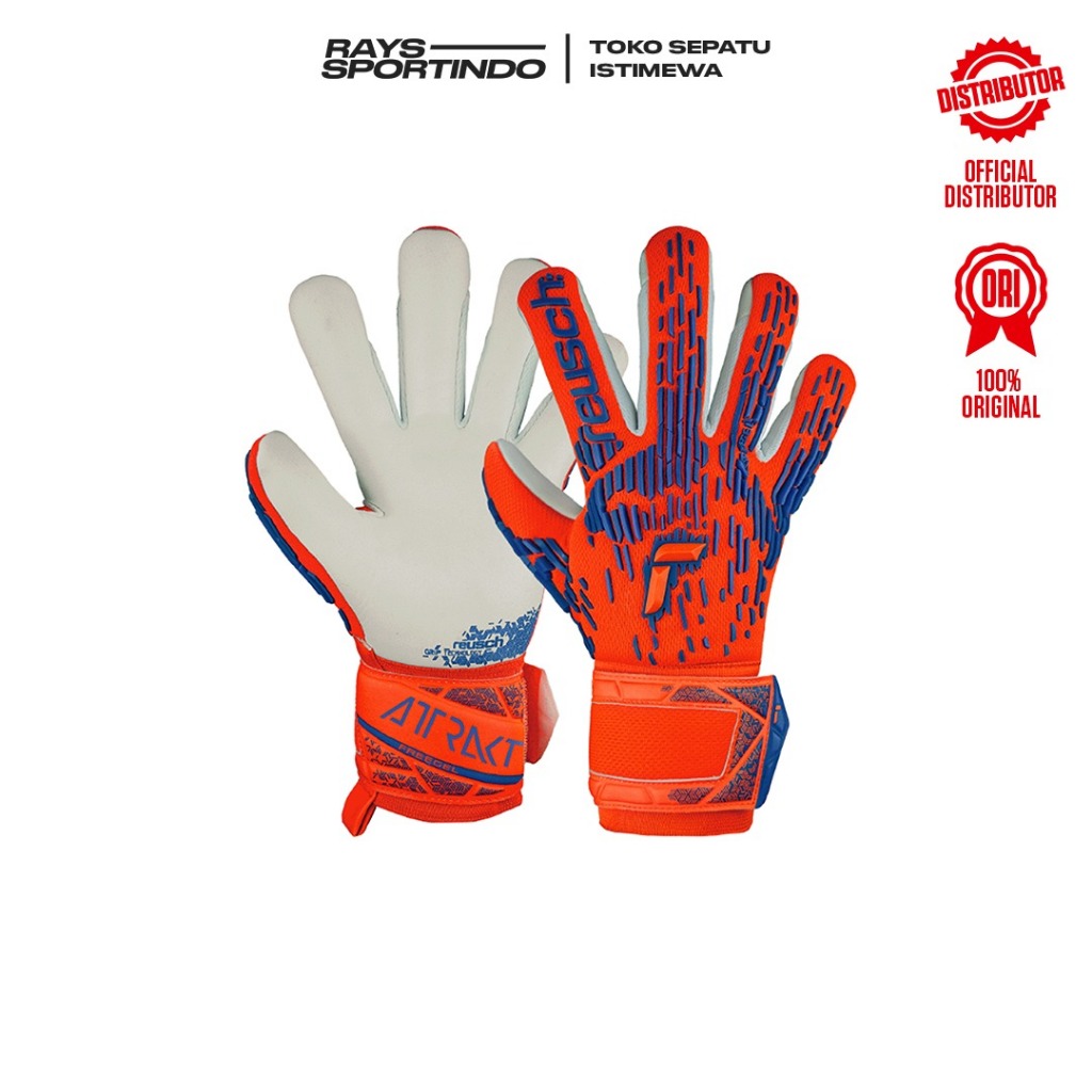 SARUNG TANGAN REUSCH GK GLOVES ATTRAKT FREEGEL SILVER