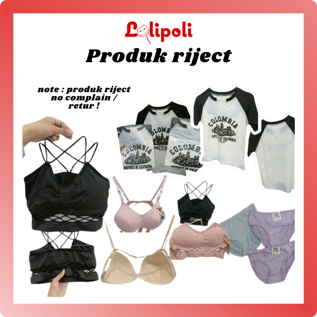 PART1 SALE BARANG RIJEK PAKAIAN DALAM,BRA,BAJU BARANG GOOD HANYA LUNTUR/KETIMPA WARNA