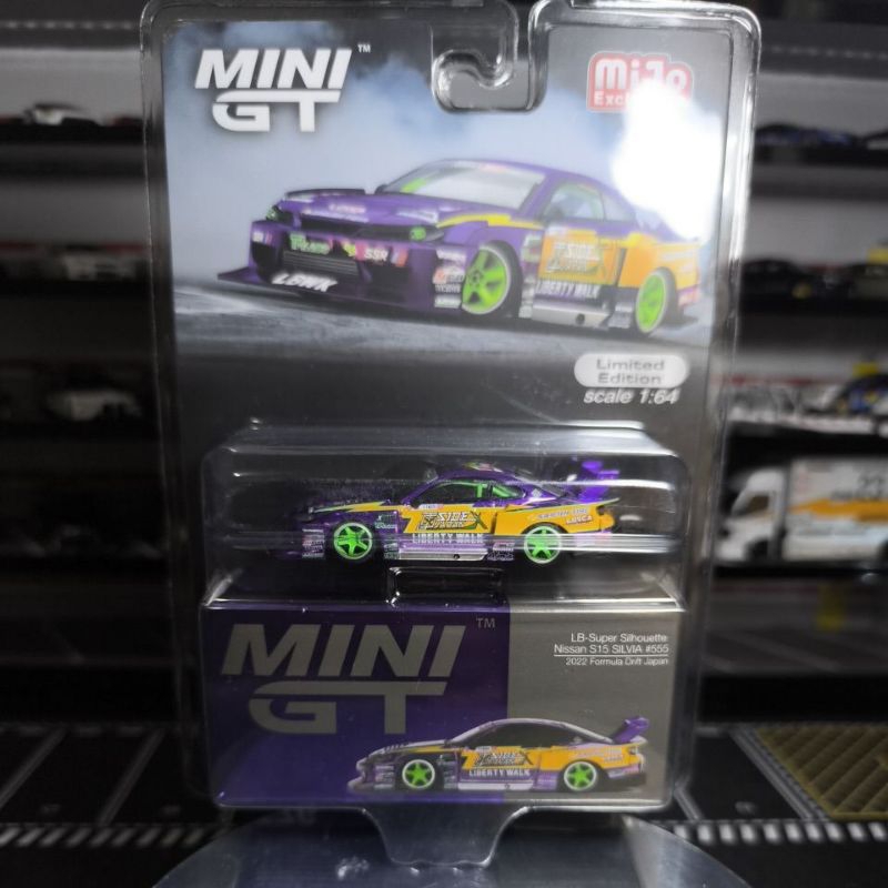 mini gt nissan silvia s15 fd ungu lbwk #576