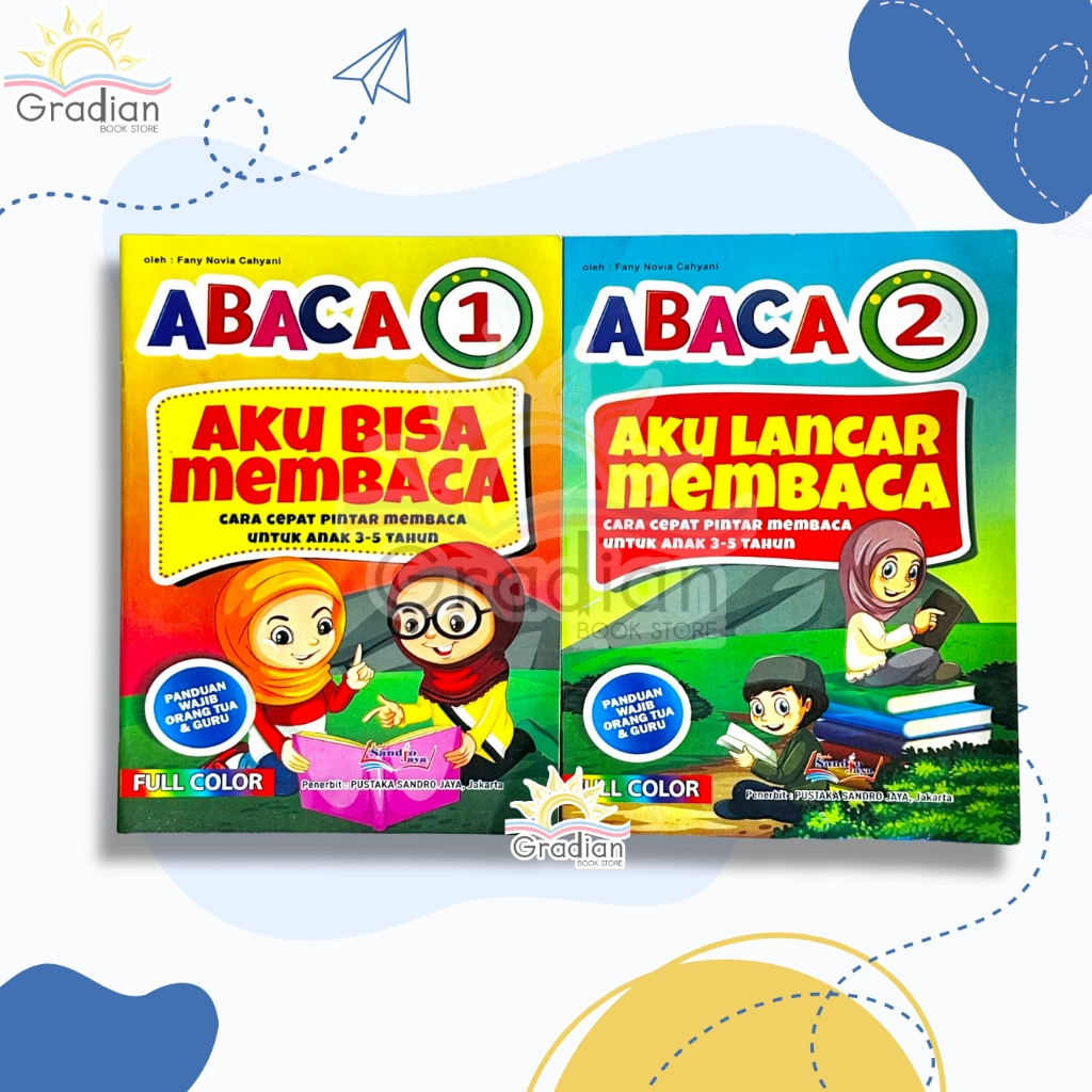 Buku ABACA 1 dan 2 Aku Lancar Membaca Cara Cepat Pintar Membaca