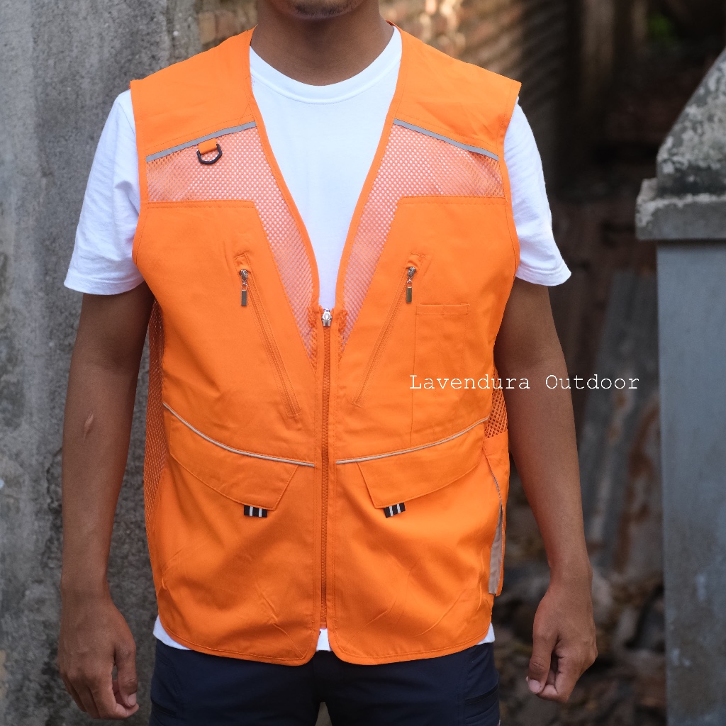 Mark Vest Tbuc Vest Jacket Windproof Waterproof Mark Vest Orange Original Tbuc Vest jacket gunung ou