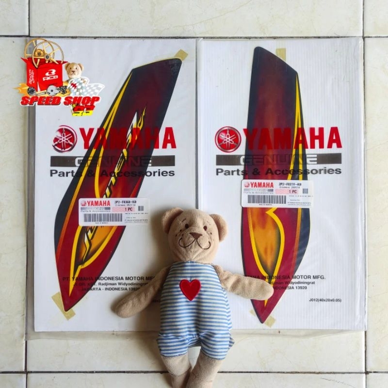 Striping sayap luar Atas Jupiter z CW Burhan 2008 2009 Hitam Original YGP | 2P2-F831Y-K0 2P2-F8368-K