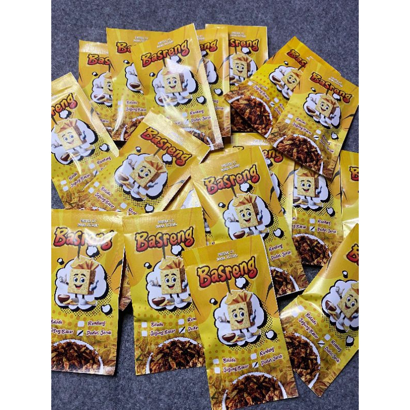 

Basreng kriuk 1 pack (isi 12 pcs) ecer 2.000