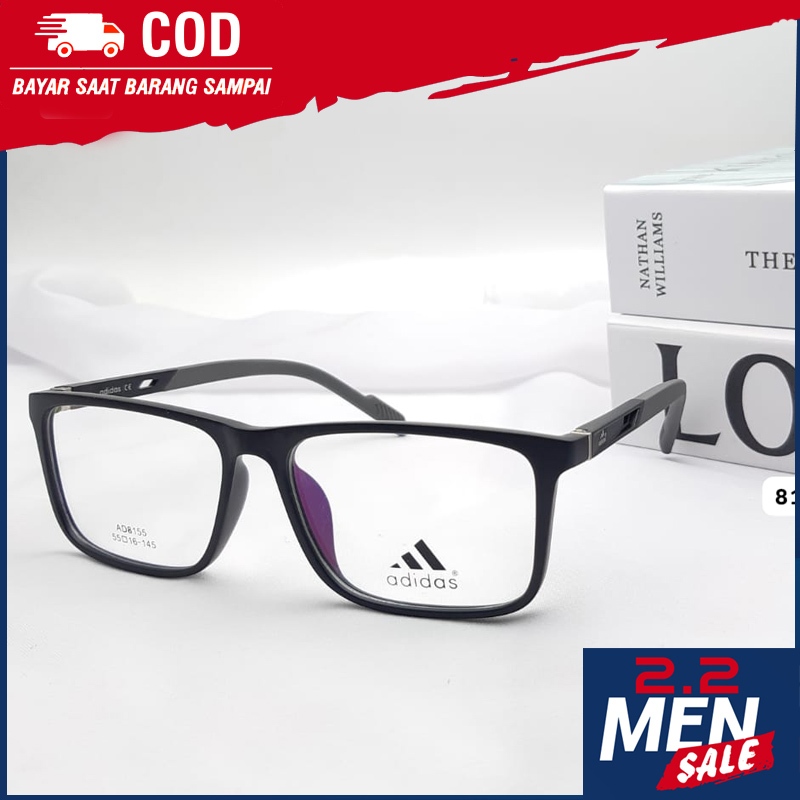 Frame Kacamata New ADIDAS SPORTY AD8155 Kotak Pria