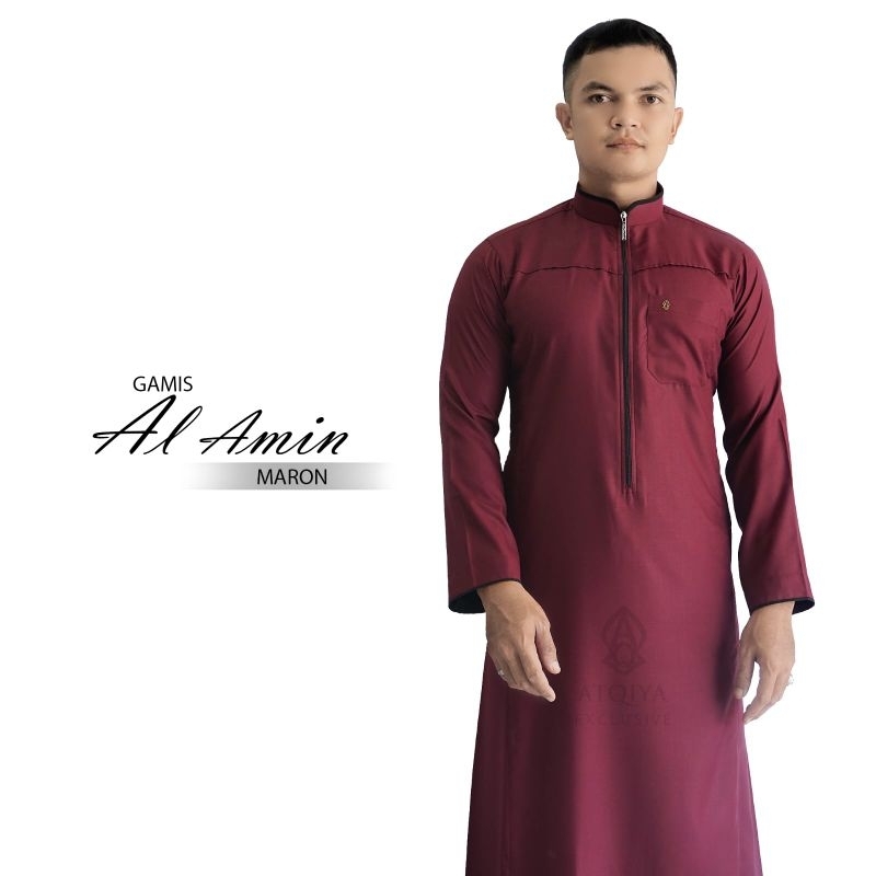 TERBARU Gamis Al Amin Atqiya Exclusive/ Jubah Pria / Jubah Muslim /Jubah Slimfit