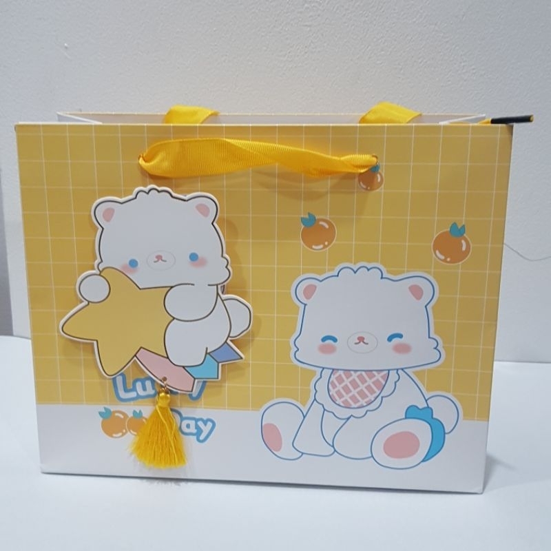 

Paper Bag Kertas Tali Pita Kain 3D Animal Lucky Day / Kantong Bingkisan Hadiah GM-Z777