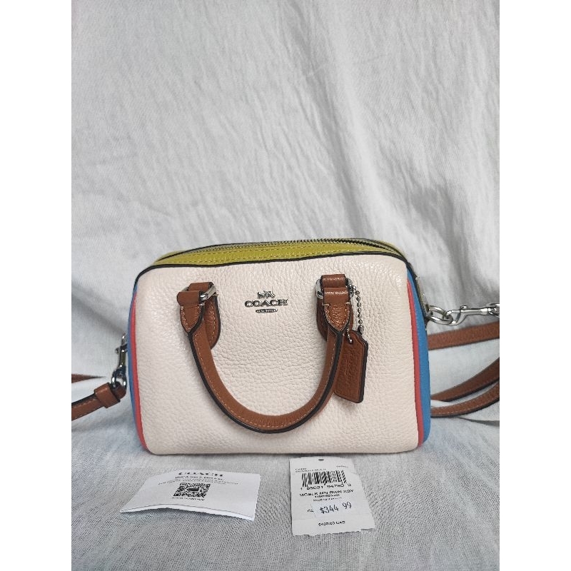 preloved coach mini rowan chalk multi (auth)