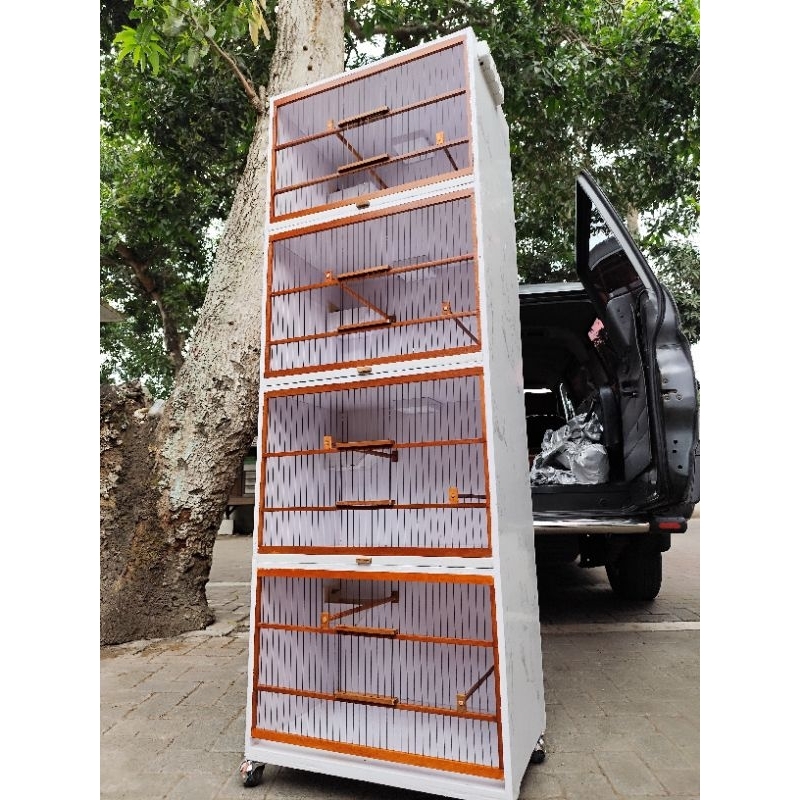 Sangkar ternak kenari bok, box ternak kenari 4 susun