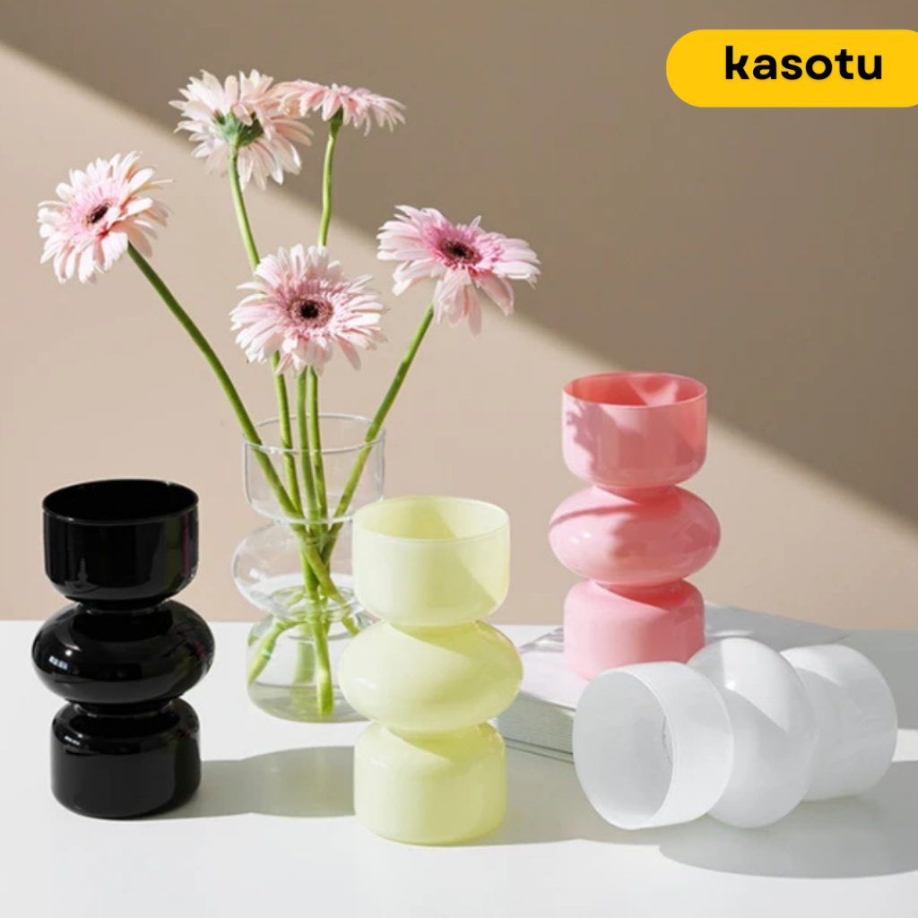 Tempat Penyimpanan Vas Vase Bunga Aesthetic Nordic Nordik Mewah Anggrek Mawar Air Kaca Ruang Tamu Be