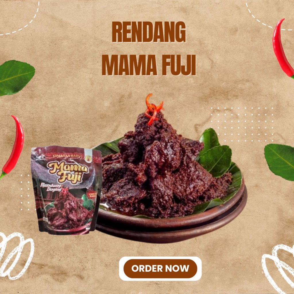 

MAMAFUJI - RENDANG ASLI PADANG - kemasan 350gr (mini size)