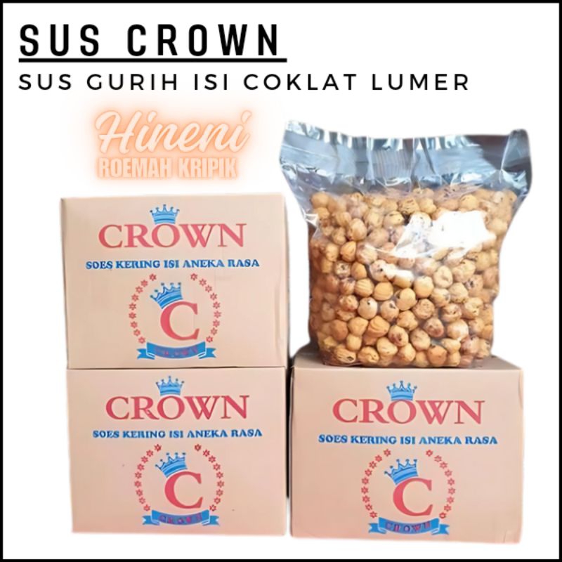 

2 Kg Sus Coklat CROWN Soes Gurih isi Coklat Lumer